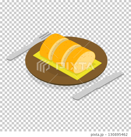 3D Isometric Flat  Illustration of Traditional Brazilian Cuisine. Item 4 130895462