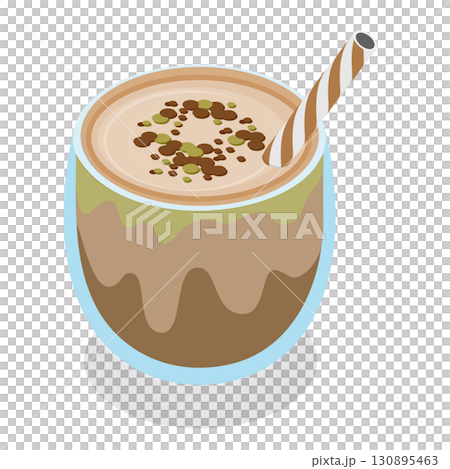 3D Isometric Flat  Illustration of Traditional Brazilian Cuisine. Item 5 130895463