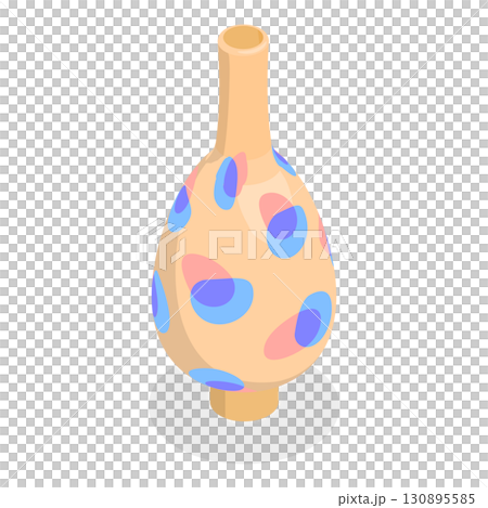 3D Isometric Flat  Illustration of Pottery. Item 4 130895585