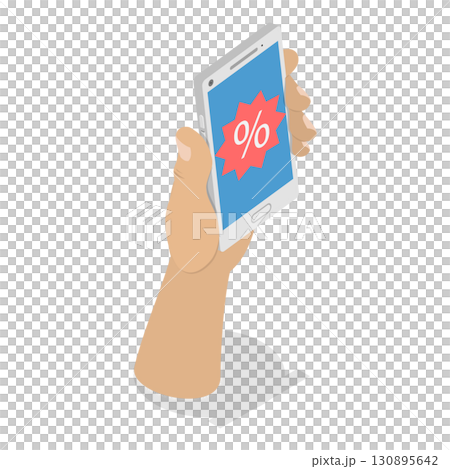 3D Isometric Flat Illustration of Online Shopping. Item 1 3D Isometric Flat Illustration of Online Shopping. Item 1 130895642