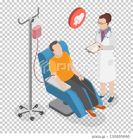 3D Isometric Flat  Illustration of Community Service. Item 2 130895690