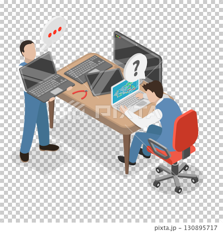 3D Isometric Flat  Illustration of Repair Services. Item 3 130895717