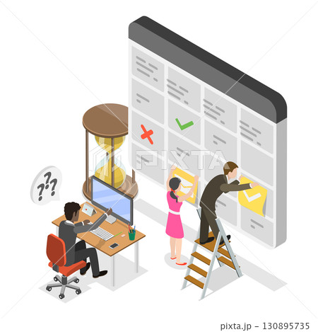 3D Isometric Flat Illustration of Stakeholder Management. Item 1 3D Isometric Flat Illustration of Stakeholder Management. Item 1 130895735