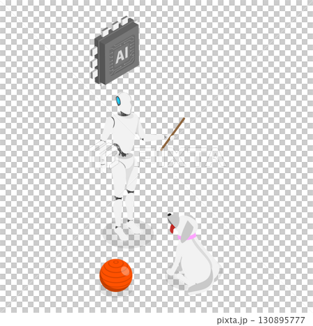 3D Isometric Flat Illustration of Vet Services. Item 1 3D Isometric Flat Illustration of Vet Services. Item 1 130895777