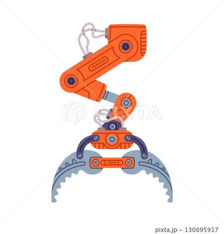 Mechanical Grip and Grabbing Machine Robotic Tool Vector Illustration Mechanical Grip and Grabbing Machine Robotic Tool Vector Illustration 130895917