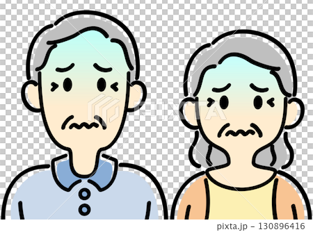 Pale senior couple 130896416