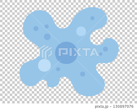 Cute amoeba illustration material 130897076