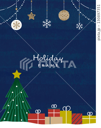 クリスマスのフレーム 130897351