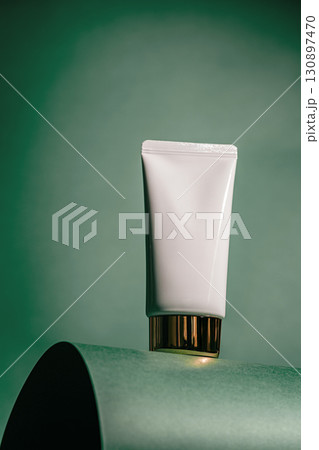 A white tube of soothing face cream 130897470
