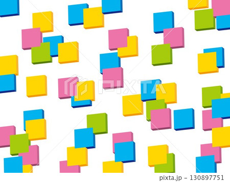 カラフルなチェックパターン 130897751
