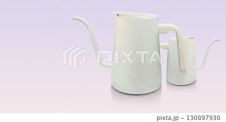side view white electric kettle and side view small white electric kettle on purple background, technology, object, electric , copy space side view white electric kettle and side view small white electric kettle on purple background, technology, object, electric , copy space 130897930