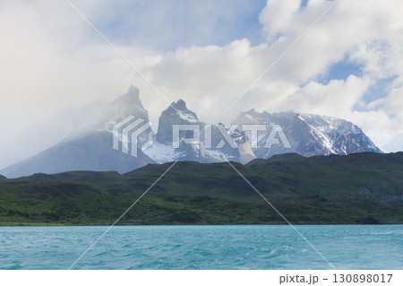 Cuernos del Paine view, Torres del Paine,Chile 130898017