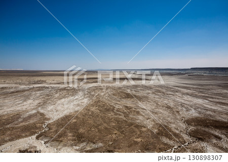 Mangystau desertic landscape, Kazakhstan desolate panorama Mangystau desertic landscape, Kazakhstan desolate panorama 130898307