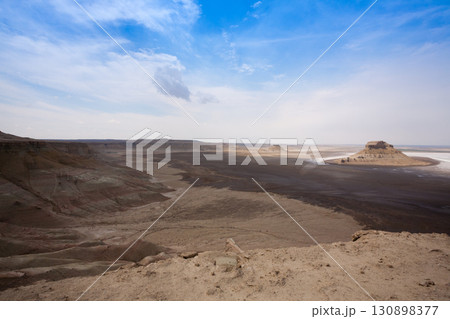 Mangystau region landscape, Karyn Zharyk depression, Kazakhstan 130898377