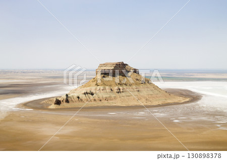 Mangystau region landscape, Karyn Zharyk depression, Kazakhstan 130898378