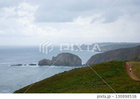 Cliffs of cape Penas landscape, Asturias, Spain 130898516
