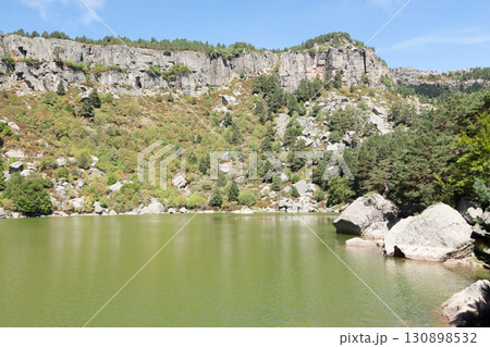 Black lagoon in Castile and Leon region, Spain. Laguna Negra 130898532