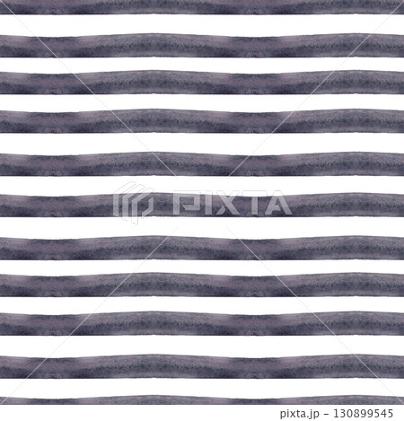 Seamless striped pattern. Gray-violet watercolor stripe. Simple and easy print on pillows, tablecloths and other fabrics. Modern style 130899545
