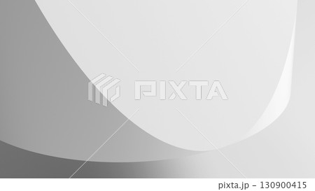 Abstract background, a geometric shape is in white studio, truncated cylinder. 3d 130900415