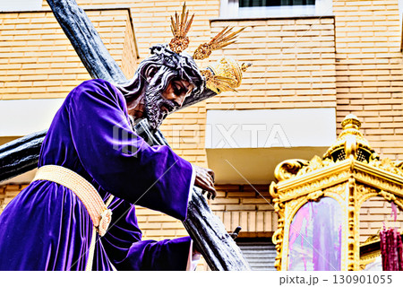 Seville Holy Week Procession, float of Christ of the Gypsies 130901055