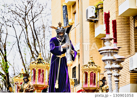 Seville Holy Week Procession, float of Christ of the Gypsies 130901058