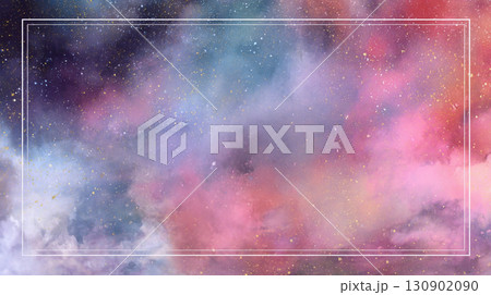 夢幻的な宇宙の背景―パステルカラーで描く星雲と輝く星々 130902090
