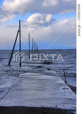 熊本県有明海のインスタ映えスポット長部田海床路 130902666
