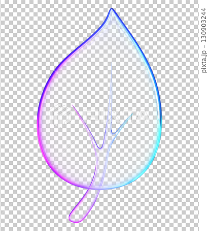 3D glassmorphism leaf with smooth gradient. Minimal glossy natural element for eco, organic, and environmental concepts 3D glassmorphism leaf with smooth gradient. Minimal glossy natural element for eco, organic, and environmental concepts 130903244