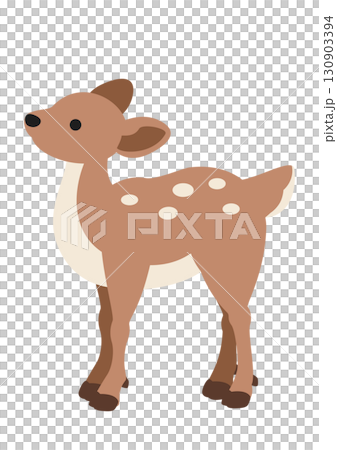 かわいい鹿のベクターイラスト素材 かわいい鹿のベクターイラスト素材 130903394
