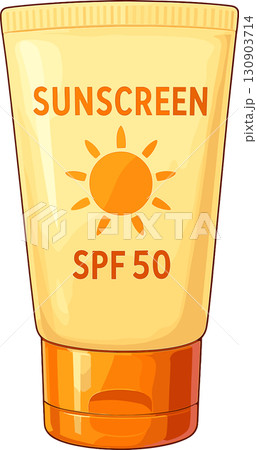 日焼け止めクリームのイラスト 日焼け止めクリームのイラスト 130903714
