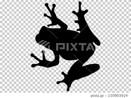 カエルのシルエット 130903924