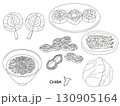 千葉グルメ旅行＿食べ物のイラストセット 130905164