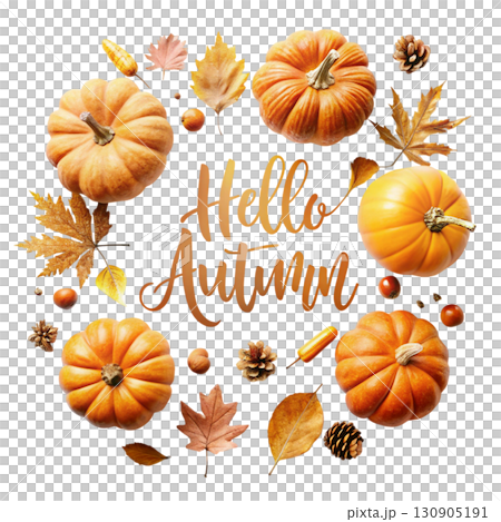 Hello Autumn Watercolor white background  130905191