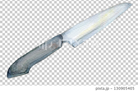 水彩イラスト　手描きイラスト　アナログイラスト　包丁 130905405