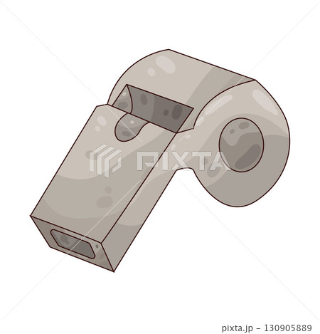 illustration of police whistle illustration of police whistle 130905889