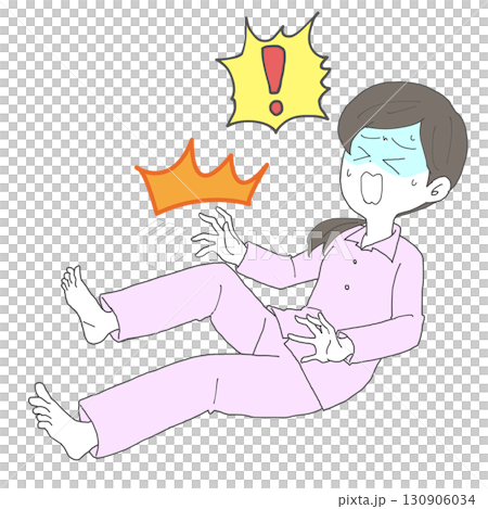 Woman with cramp in leg 3 turns pale Woman with cramp in leg 3 turns pale 130906034