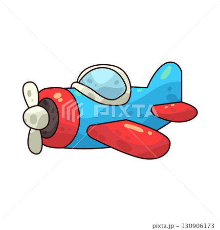 illustration of toy airplane 130906173