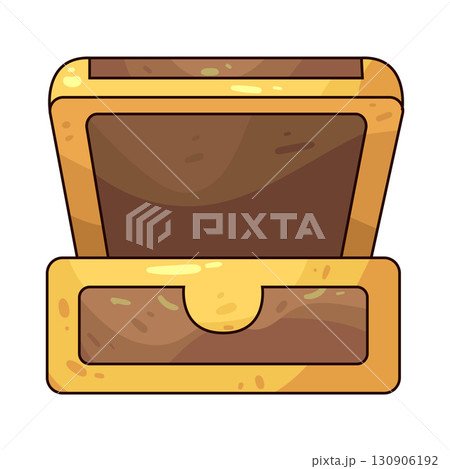 illustration of toy treasure chest illustration of toy treasure chest 130906192