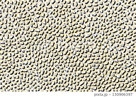 Illustration of a leopard print with a pale pastel orange pattern and a gravel pavement with black and white shading Illustration of a leopard print with a pale pastel orange pattern and a gravel pavement with black and white shading 130906397