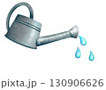 ジョウロから水をあげるイラスト 130906626