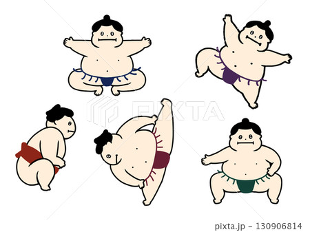 お相撲さんのイラスト 130906814