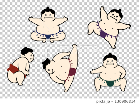 お相撲さんのイラスト 130906814