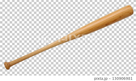 白色背景的木製棒球棒 白色背景的木製棒球棒 130906981