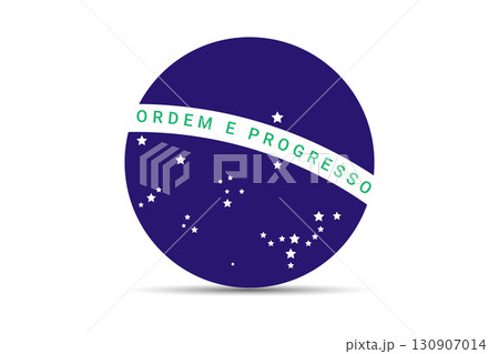Detailed Illustration of the Brazilian National Motto Ordem E Progresso Element. 130907014