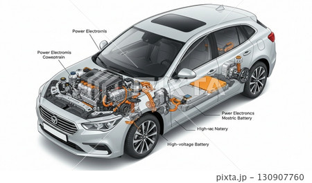 【AI生成】カーデザイン - 構造・スケルトン・3D・レンダリング 130907760
