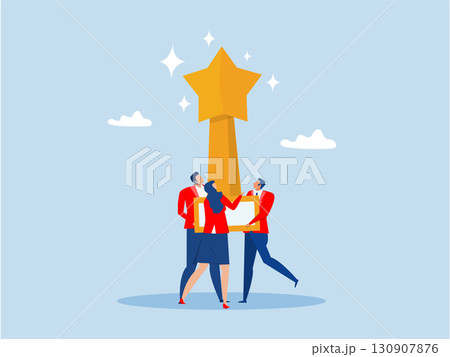 Winning award or success,Business team people celebrate help carry big winner trophy,teamwork collaborate work together to achieve business goal, vector Winning award or success,Business team people celebrate help carry big winner trophy,teamwork collaborate work together to achieve business goal, vector 130907876