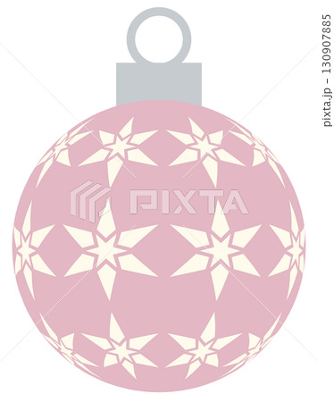 クリスマス飾り オーナメント1 星 ピンク 130907885