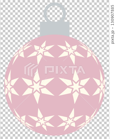 クリスマス飾り オーナメント1 星 ピンク 130907885