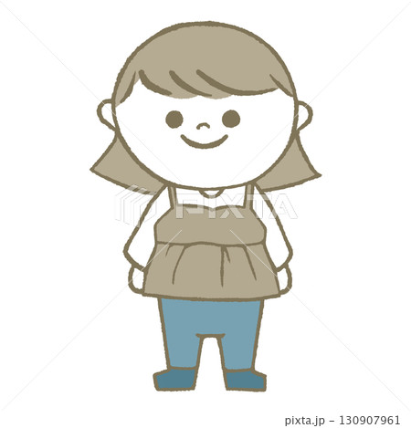 長袖長ズボンの女の子 130907961