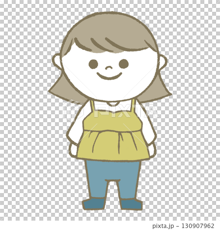 長袖長ズボンの女の子 130907962